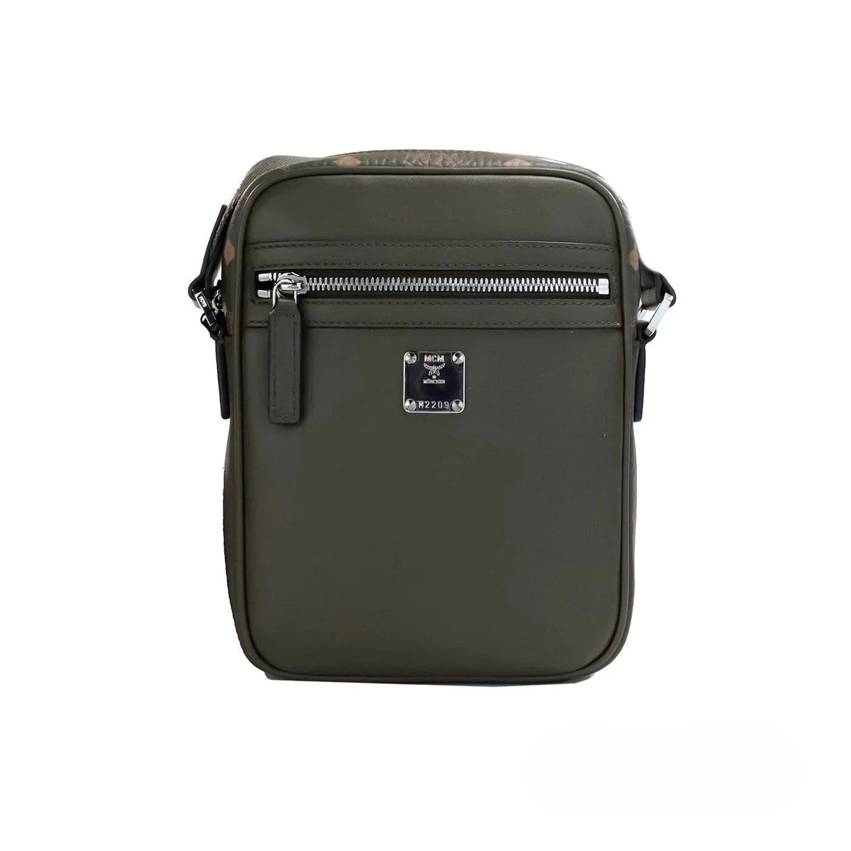 MCM Visetos Leather Camera Crossbody Bag