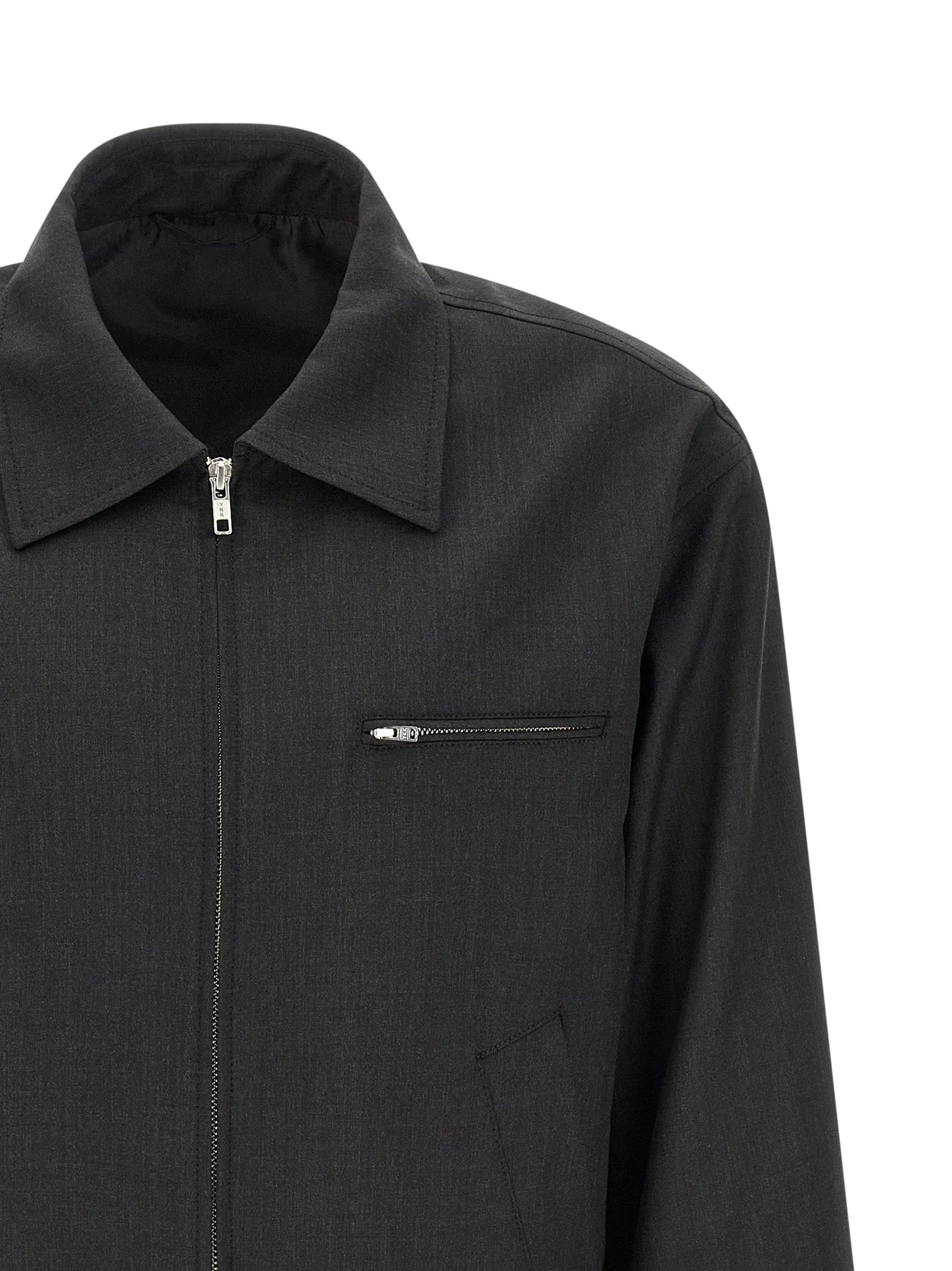 MFPEN Gray Wool Full-Length Jacket - M