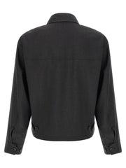 MFPEN Gray Wool Full-Length Jacket - M