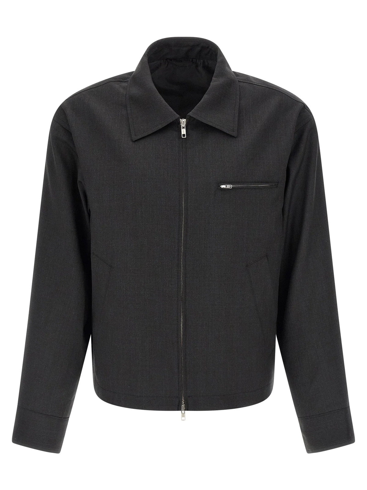MFPEN Gray Wool Full-Length Jacket - M