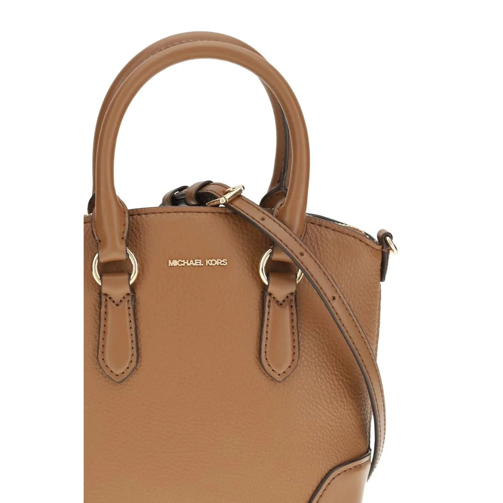 Michael Kors Beige Calf Leather Bos Taurus Shoulder Bag - Shoulder Bags