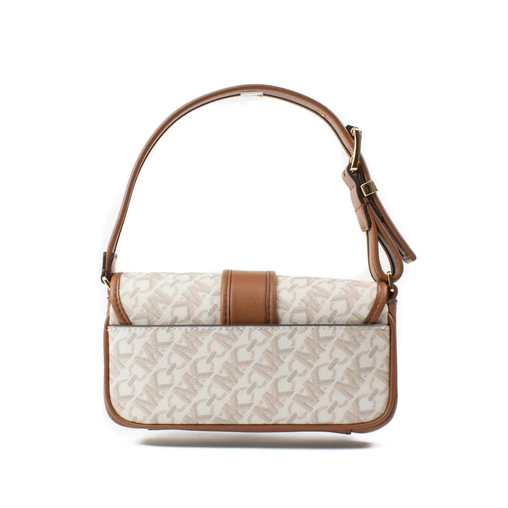 Michael Kors Beige Canvas Shoulder Bag