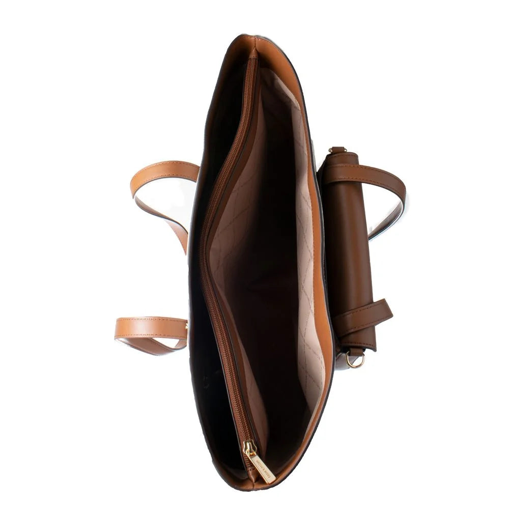 Michael Kors Beige Canvas Tote Bag