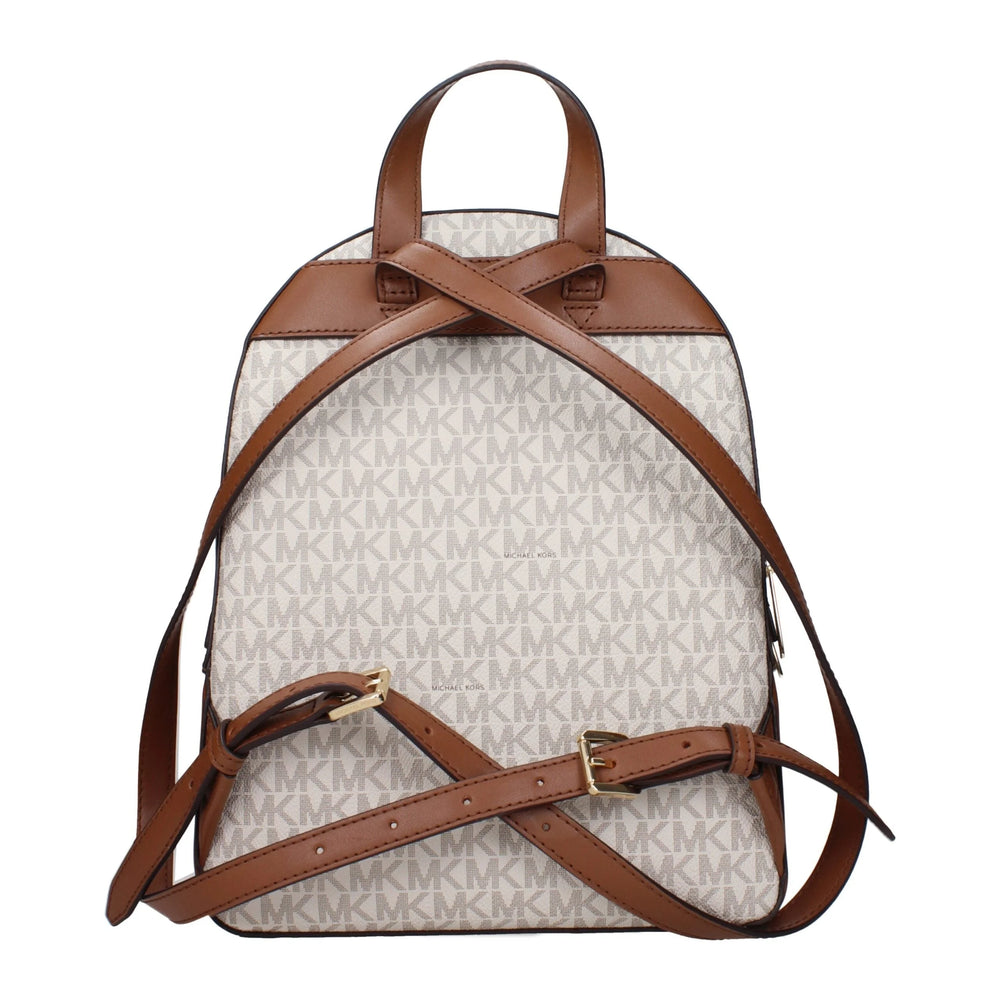 Michael Kors Beige Fabric Backpacks