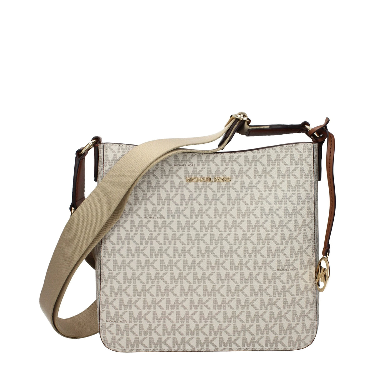 Michael Kors Beige Fabric Crossbody Bag