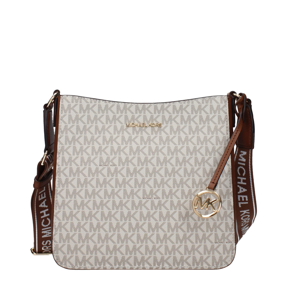 Michael Kors Beige Fabric Crossbody Bag - Cross Body Bags