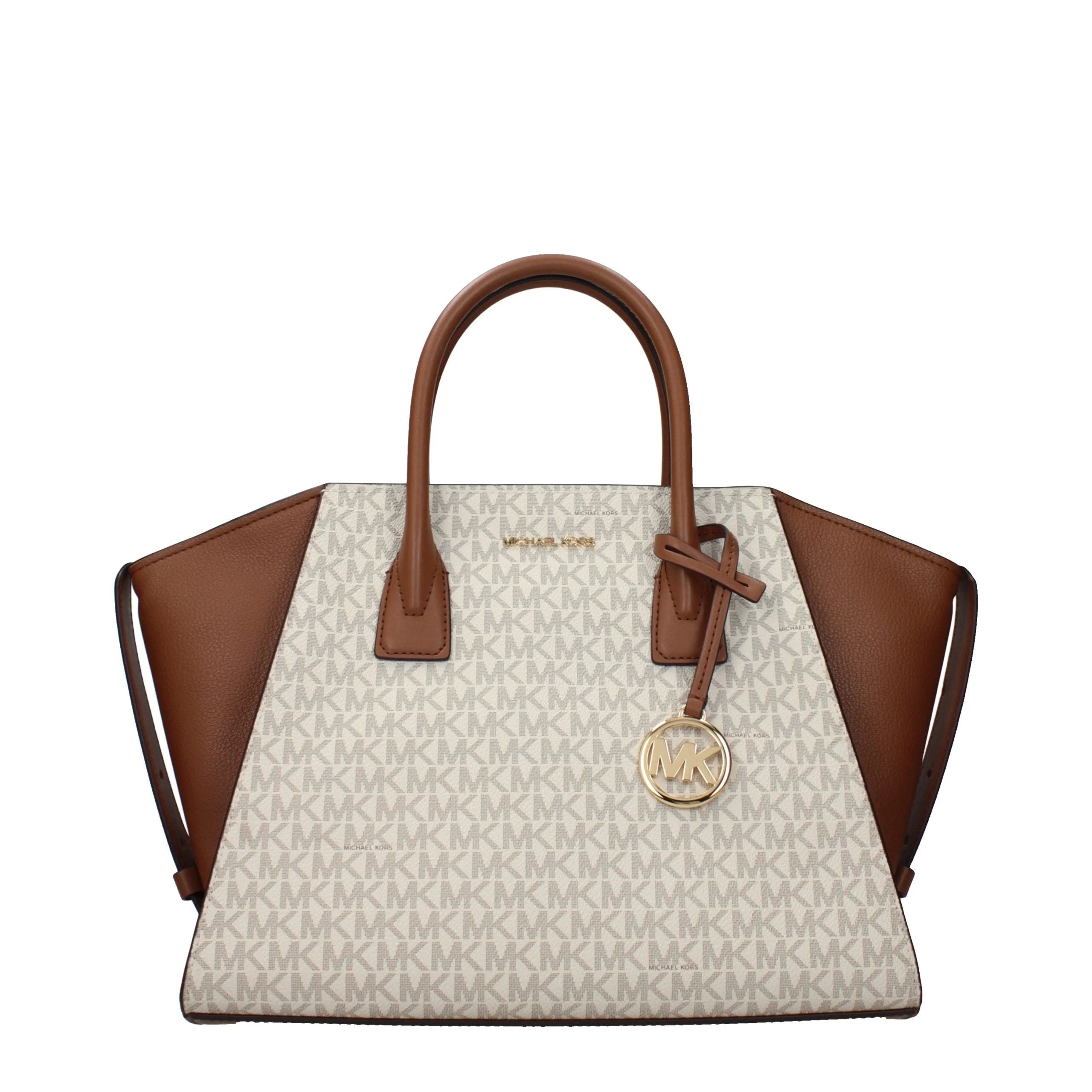Michael Kors Τσάντα από μπεζ ύφασμα