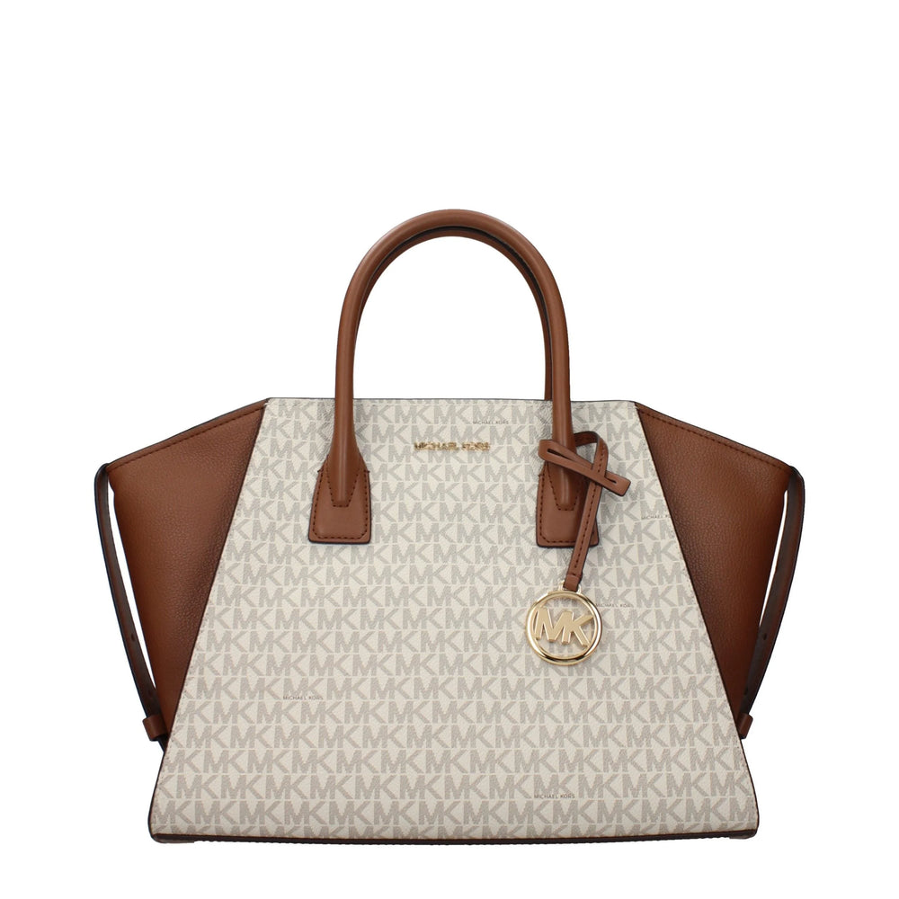 Michael Kors Τσάντα από μπεζ ύφασμα