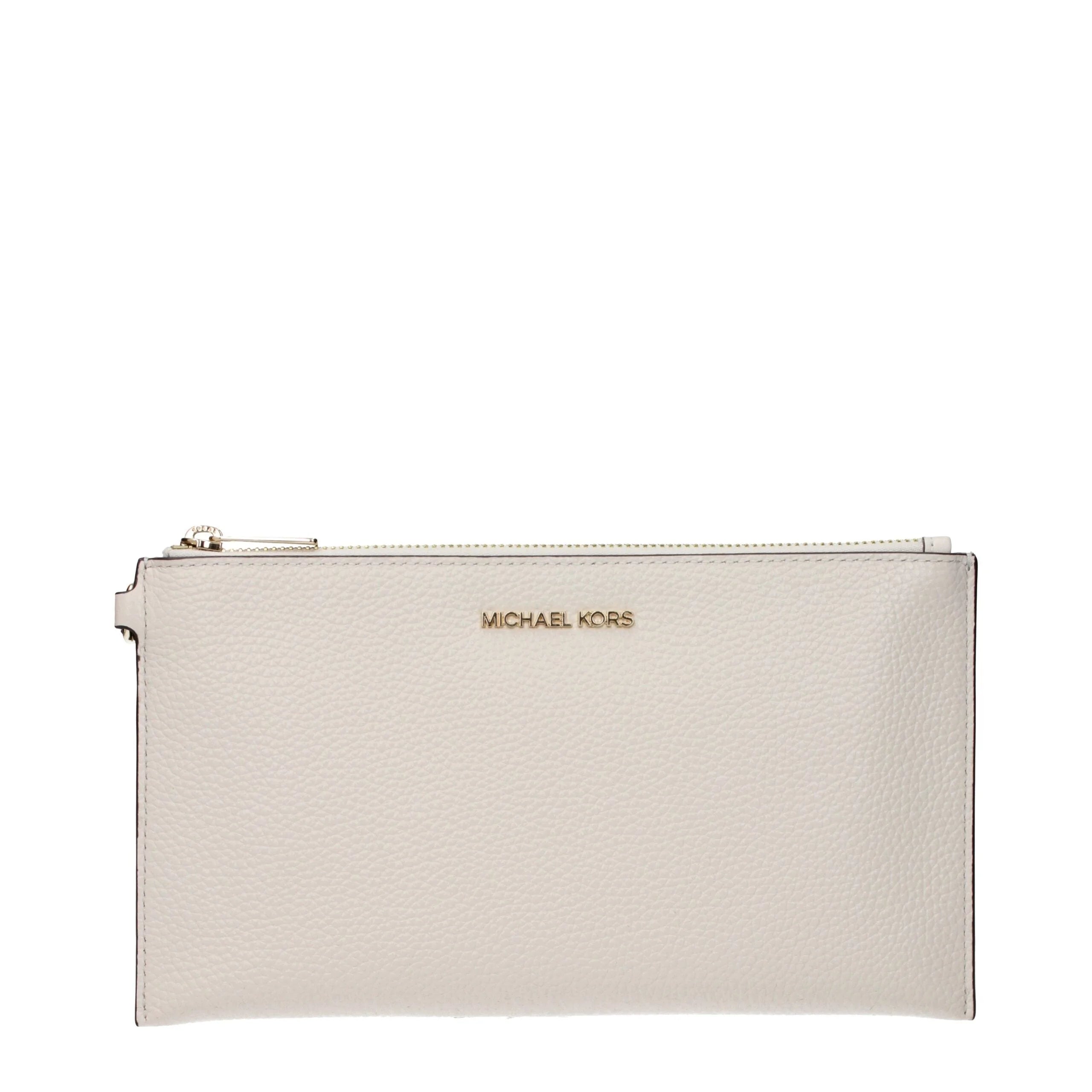 Michael Kors Beige Leather Clutch Bags