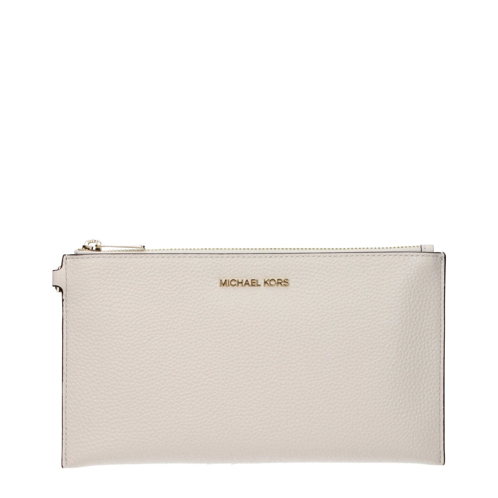 Michael Kors Beige Leather Clutch Bags