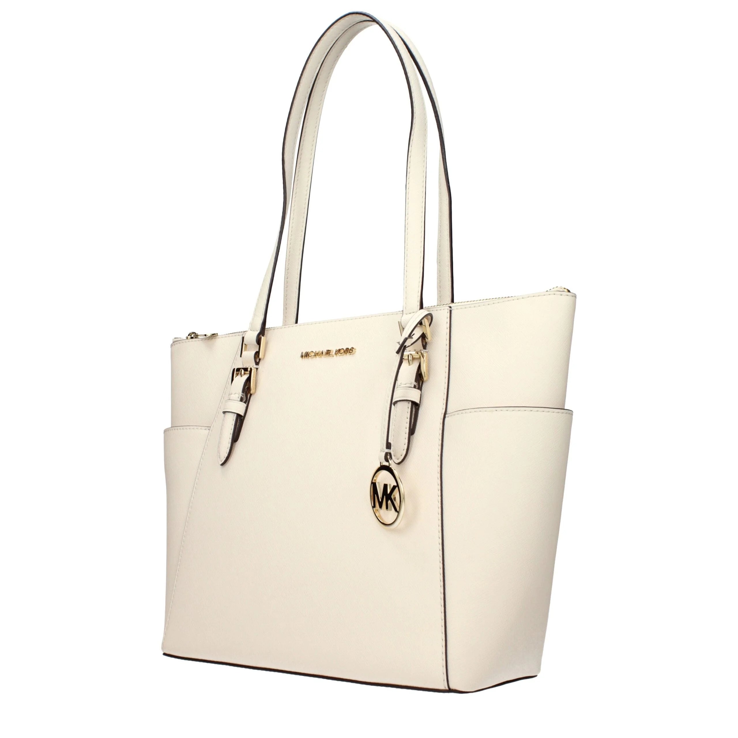 Michael Kors Beige Leather Shoulder Bag