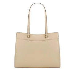 Michael Kors Beige Leather Tote Bag