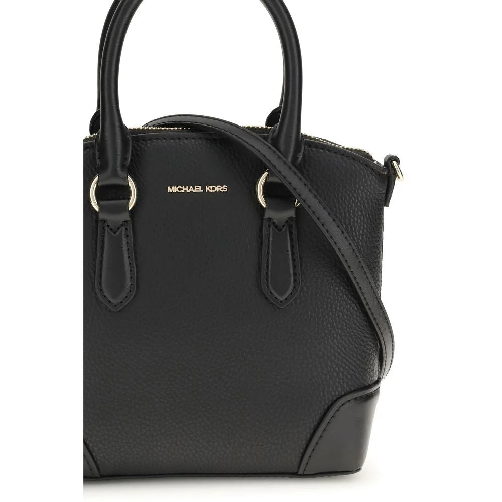 Michael Kors Black Calf Leather Bos Taurus Shoulder Bag - Shoulder Bags