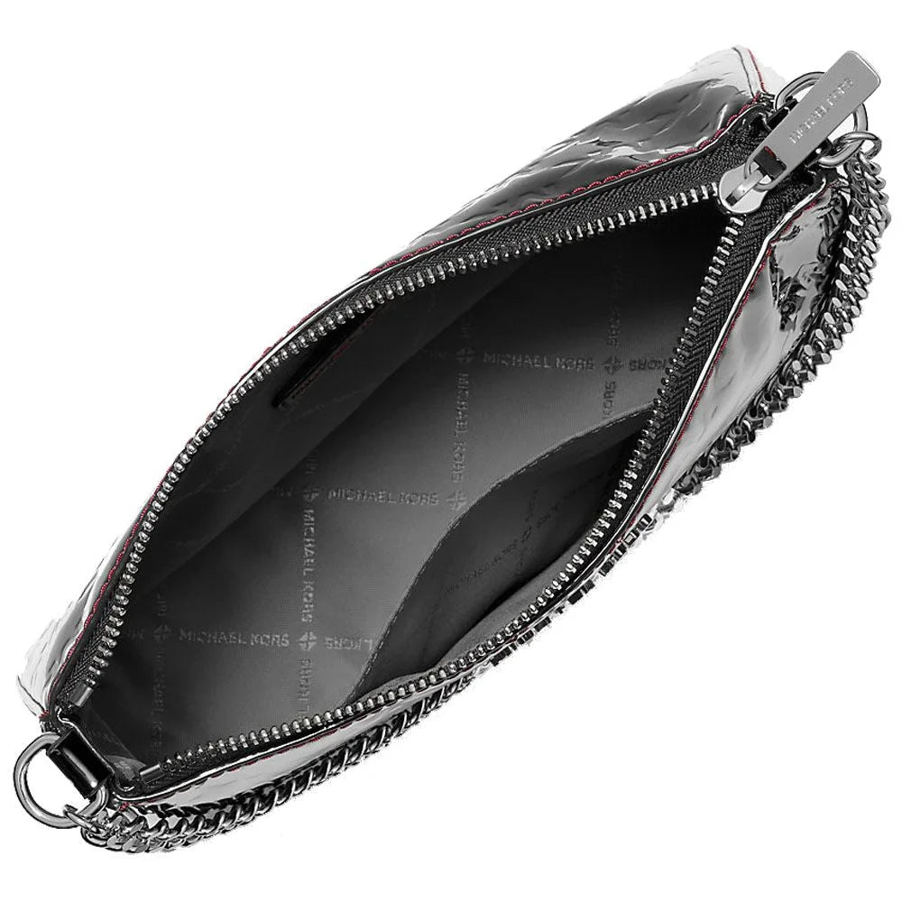 Michael Kors Black Canvas Clutch Bag