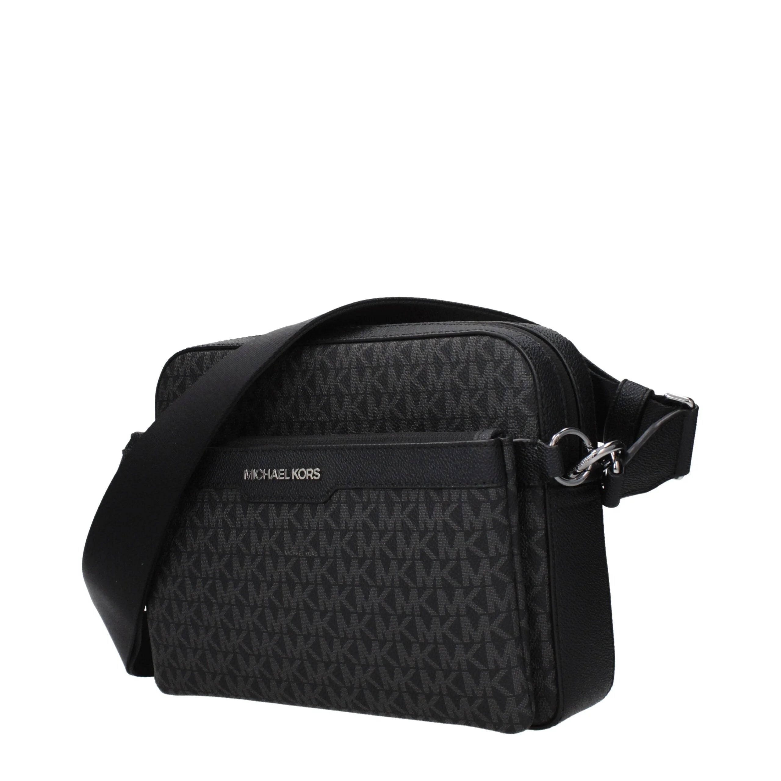 Michael Kors Black Fabric Crossbody Bag