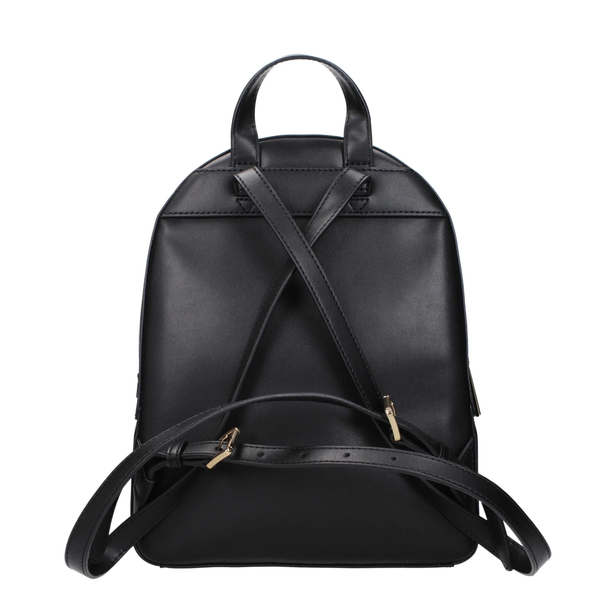 Michael Kors Black Leather Backpacks