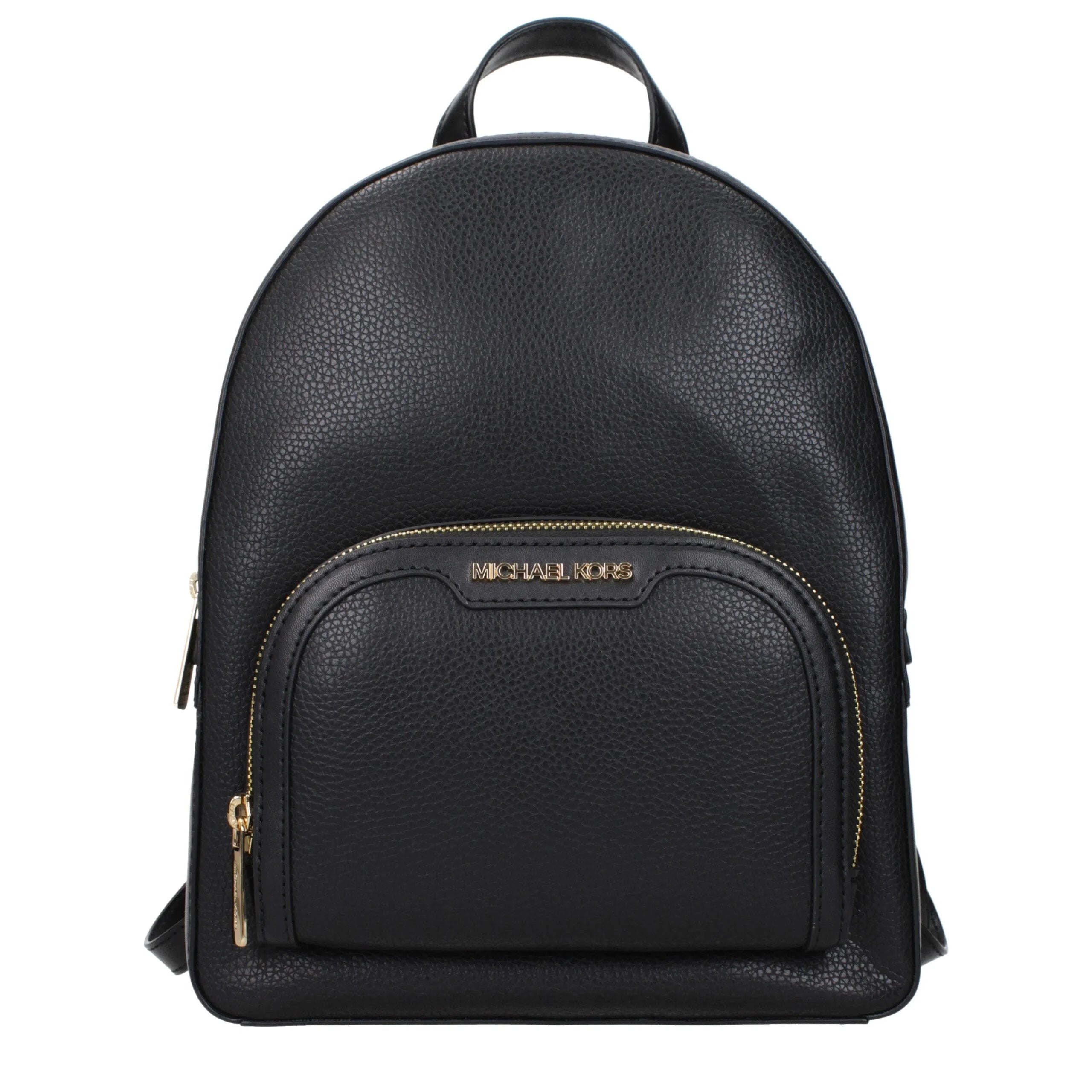 Michael Kors Black Leather Backpacks