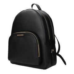 Michael Kors Black Leather Backpacks