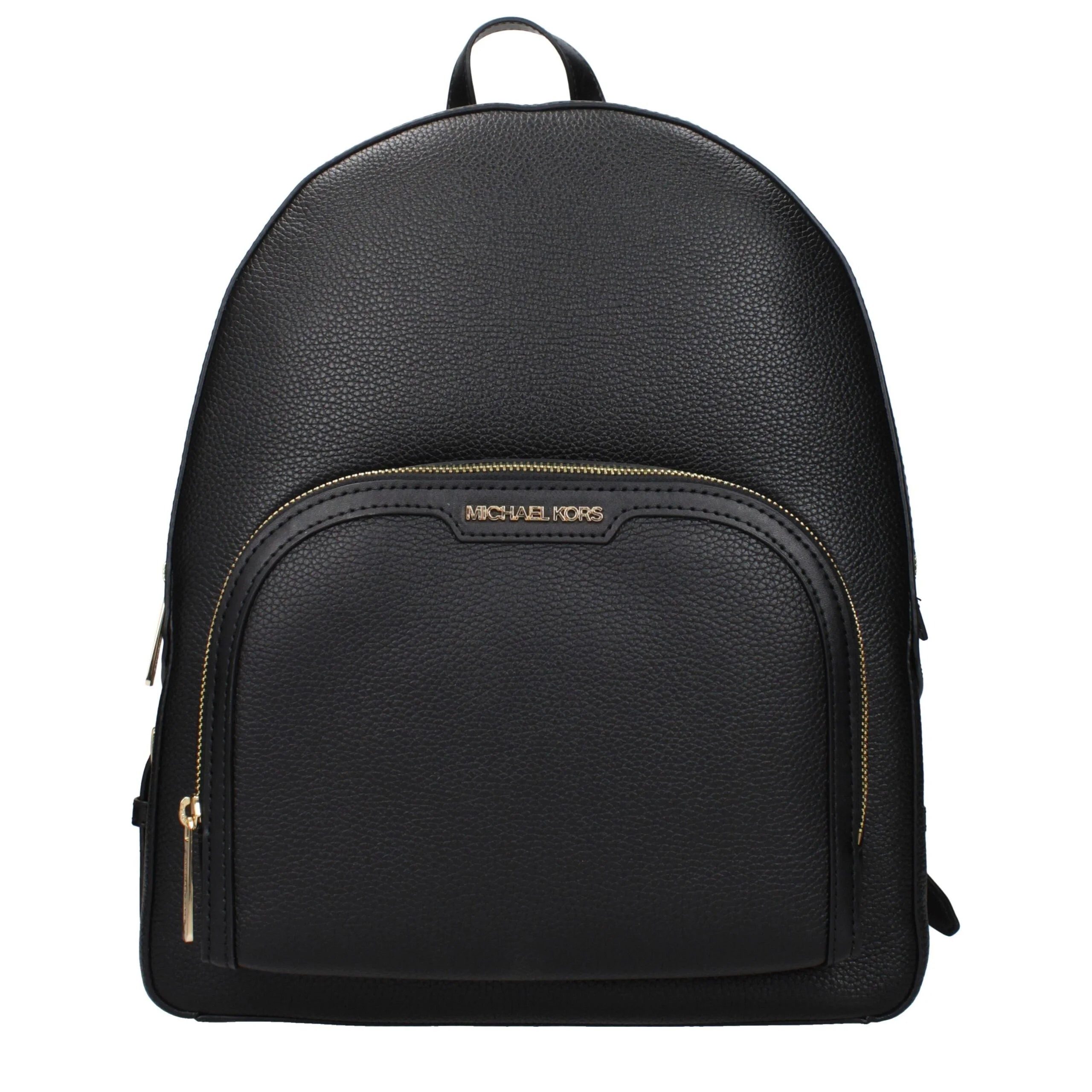 Michael Kors Black Leather Backpacks