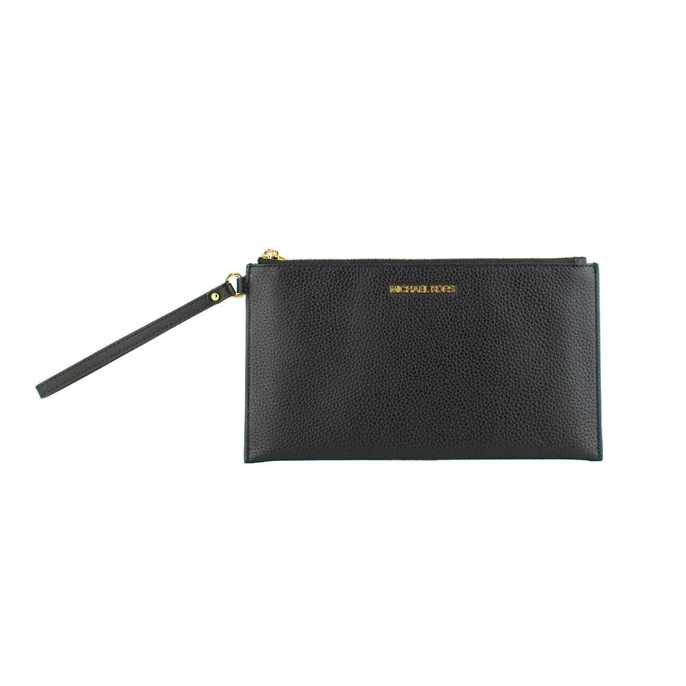 Michael Kors Black Leather Clutch Bag