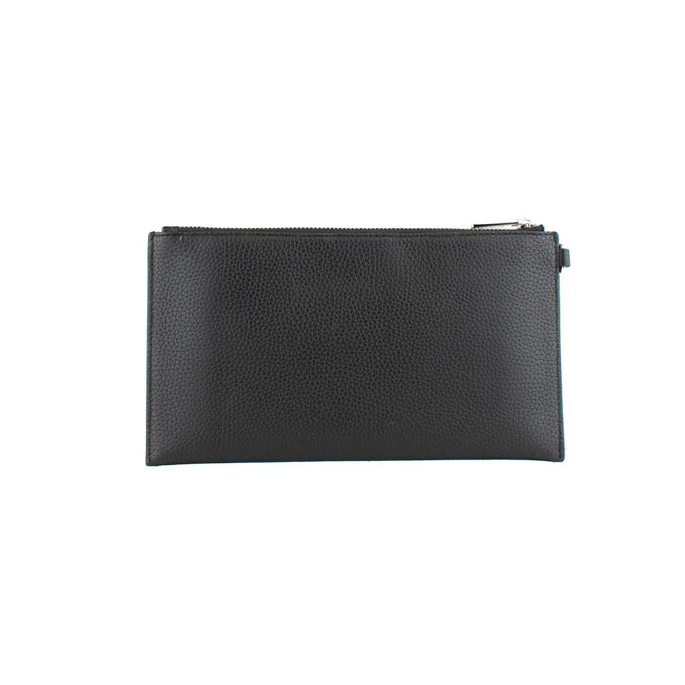 Michael Kors Black Leather Clutch Bag