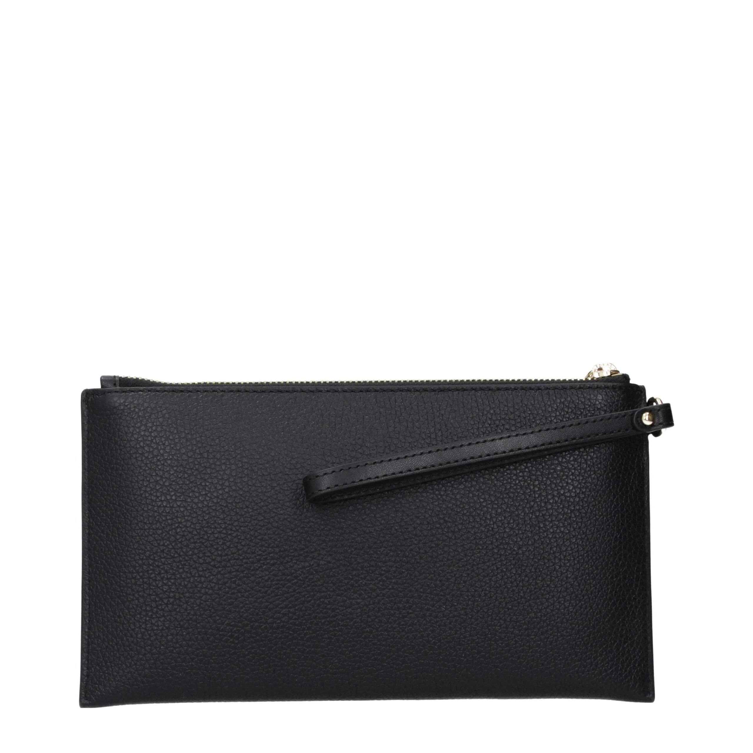 Michael Kors Black Leather Clutch Bags