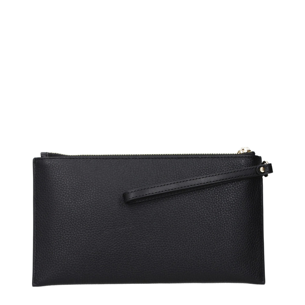 Michael Kors Black Leather Clutch Bags
