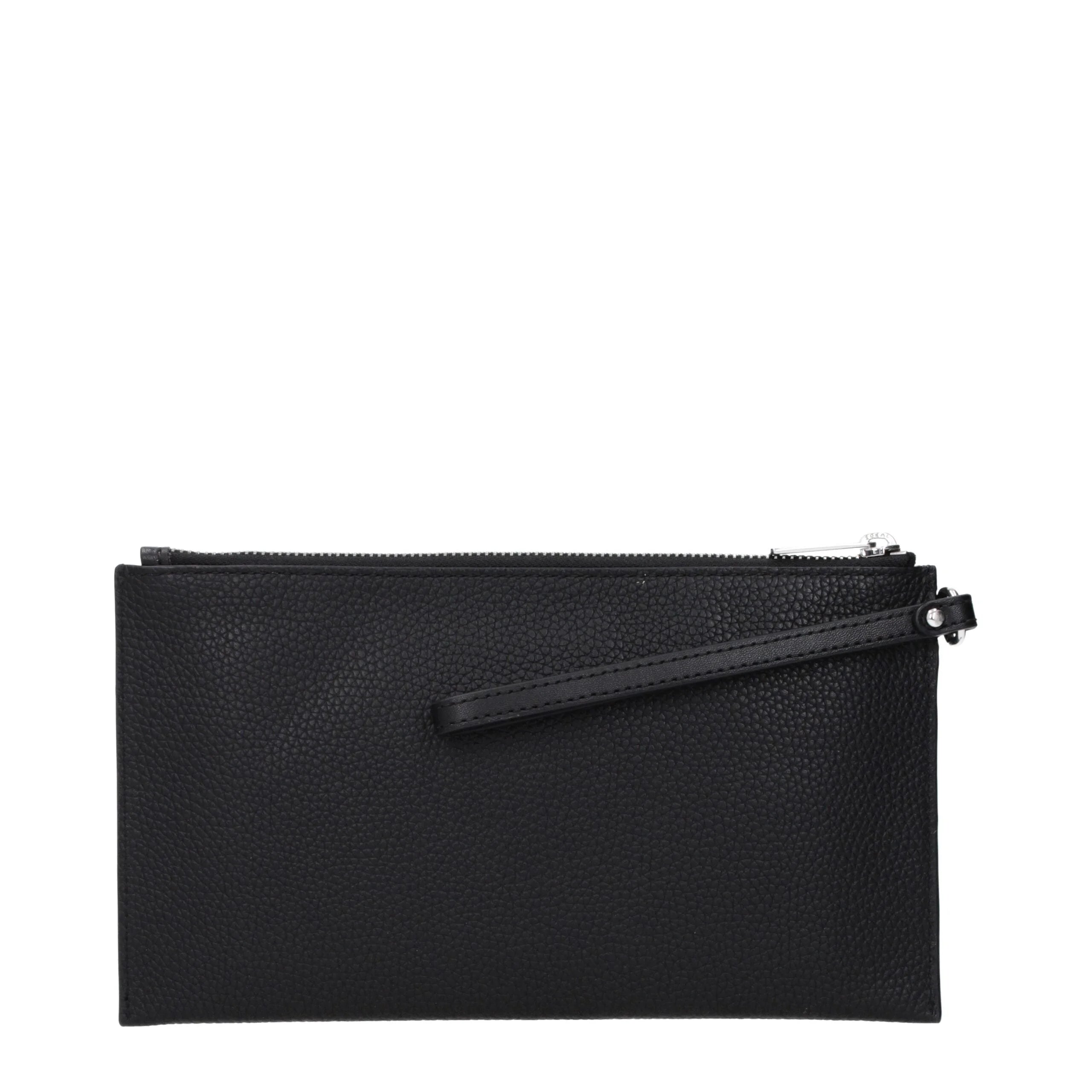 Michael Kors Black Leather Clutch Bags