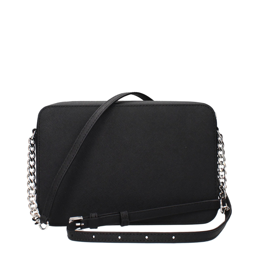 Michael Kors Black Leather Crossbody Bag