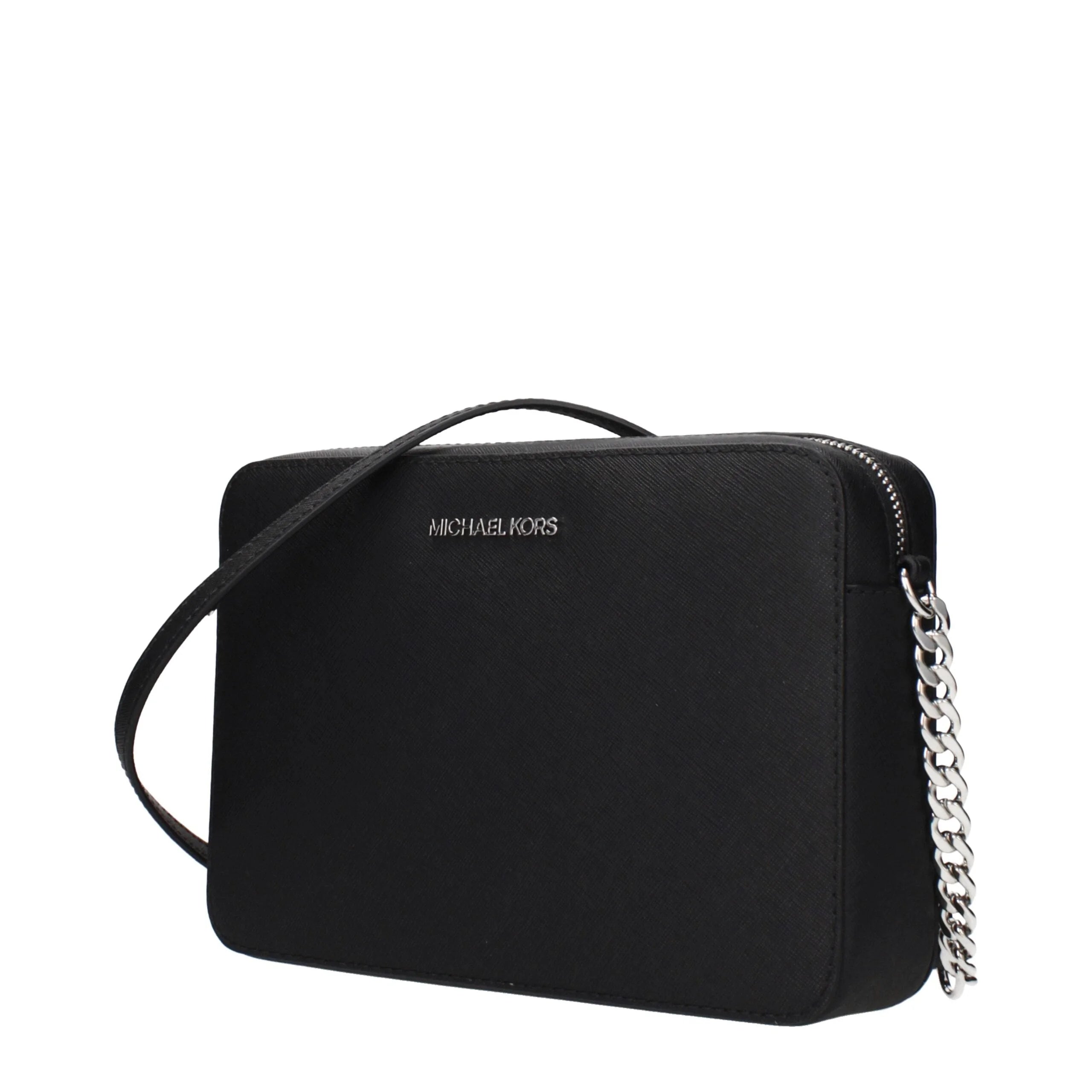 Michael Kors Black Leather Crossbody Bag