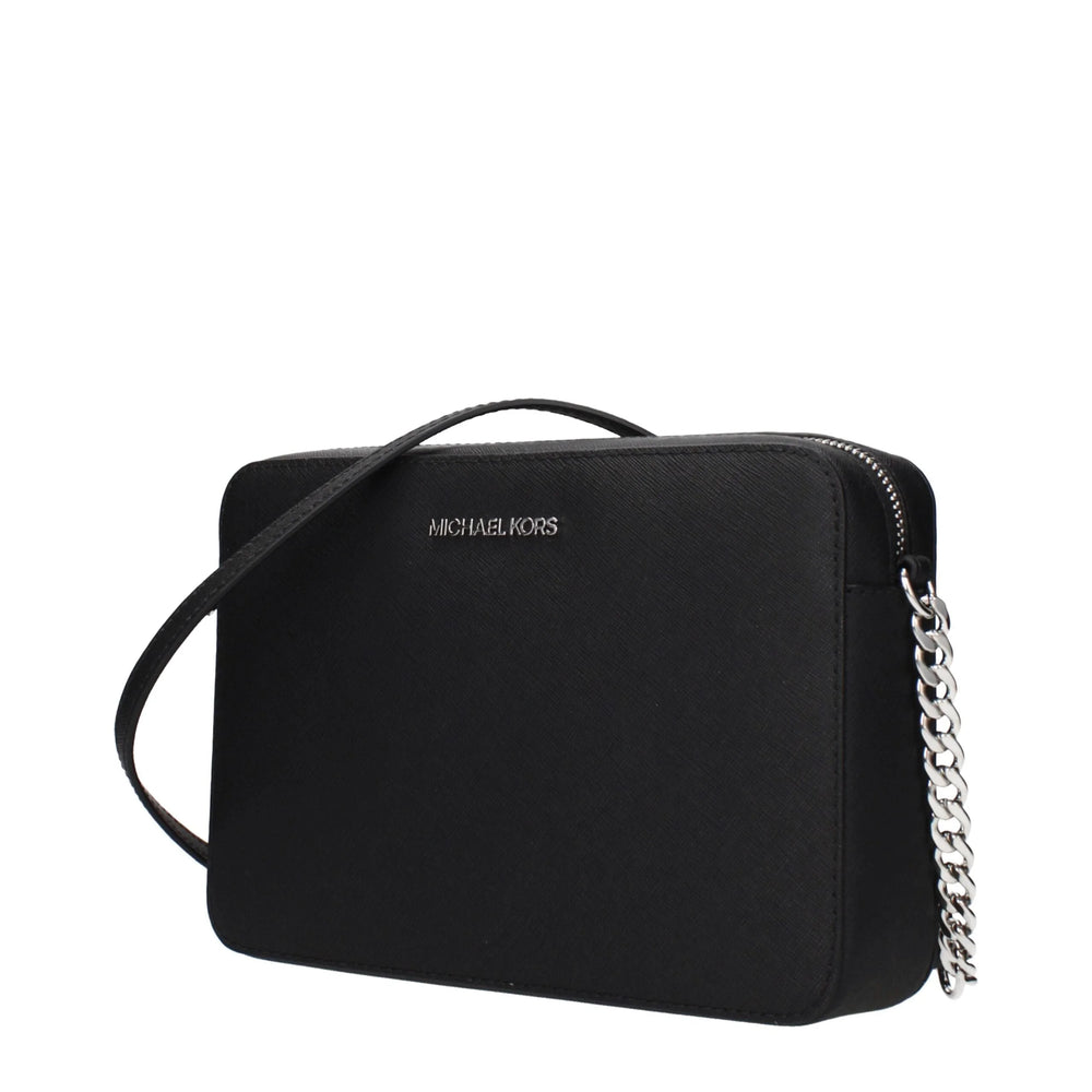 Michael Kors Black Leather Crossbody Bag