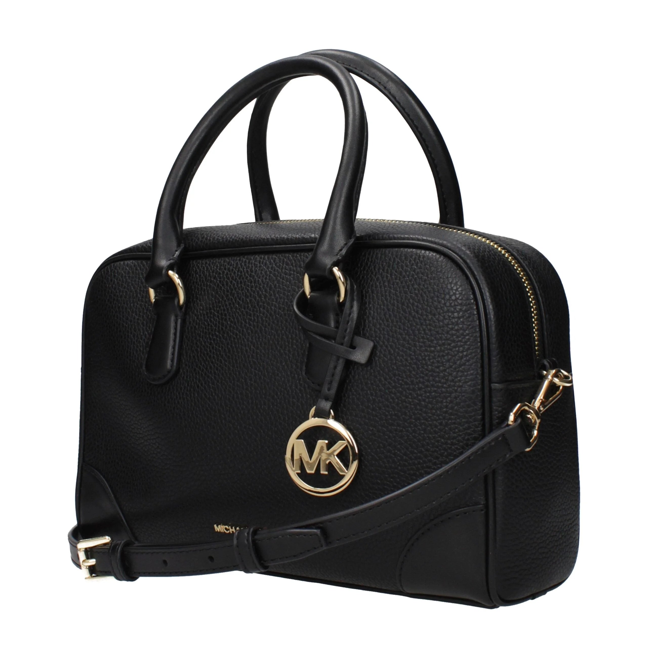 Michael Kors Black Leather Handbags