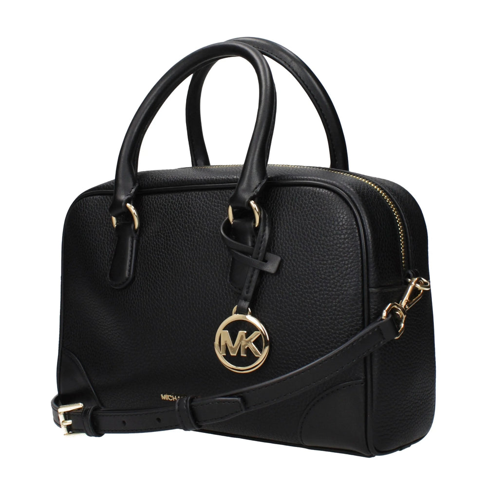 Michael Kors Black Leather Handbags