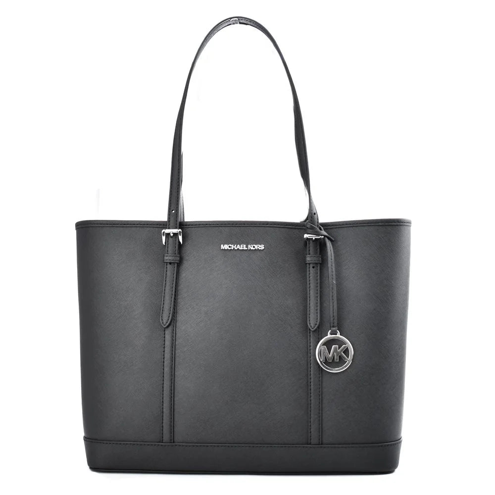 Michael Kors Black Leather Tote Bag