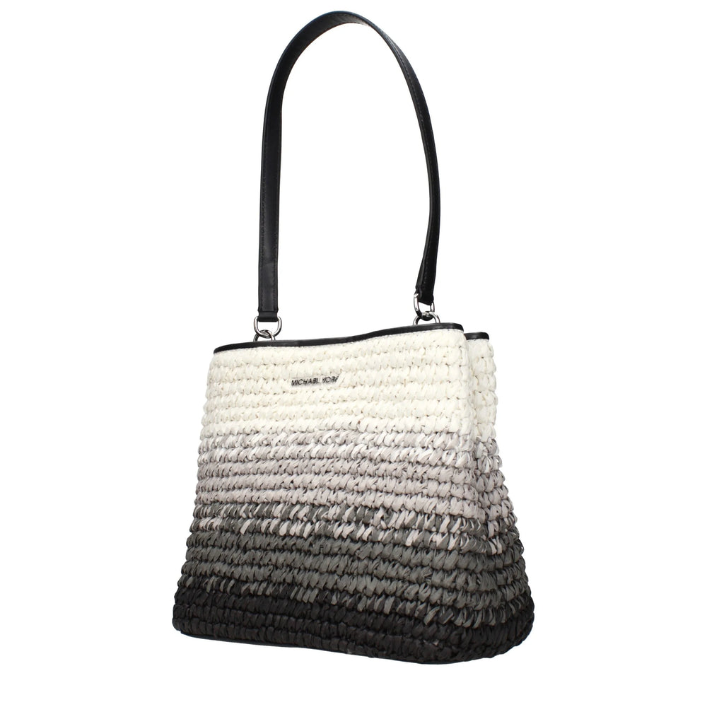 Michael Kors Black Raffia Shoulder Bags