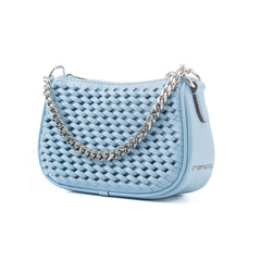 Michael Kors Blue Canvas Handbag