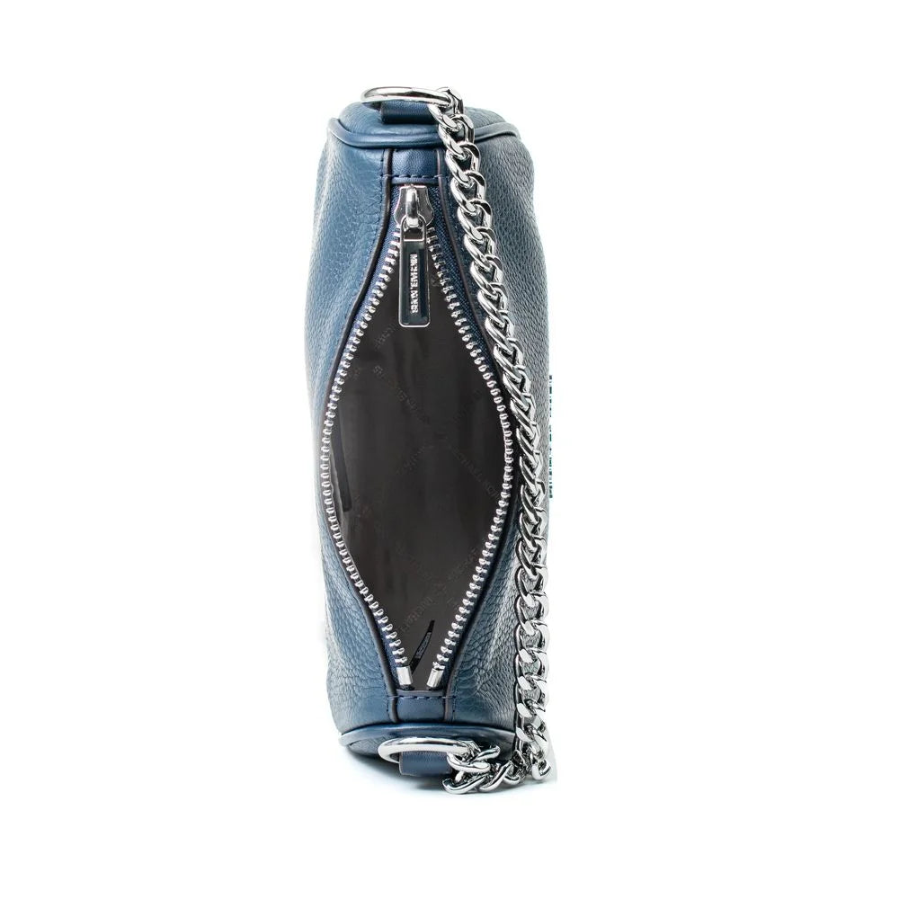 Michael Kors Blue Fur Shoulder Bag