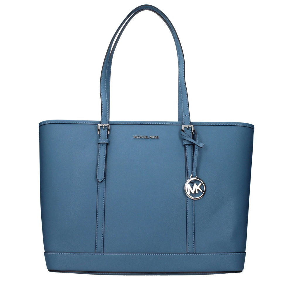 Τσάντα ώμου Michael Kors μπλε δέρμα