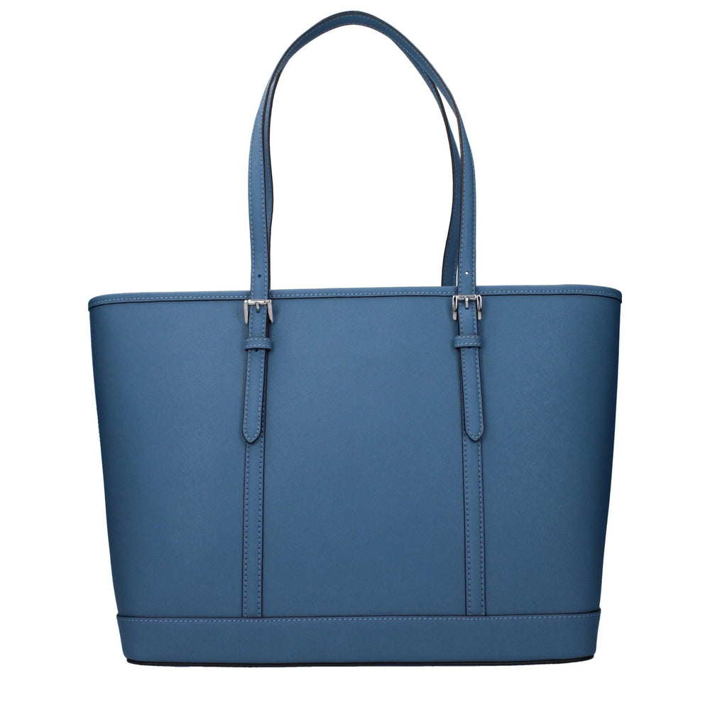 Τσάντα ώμου Michael Kors μπλε δέρμα