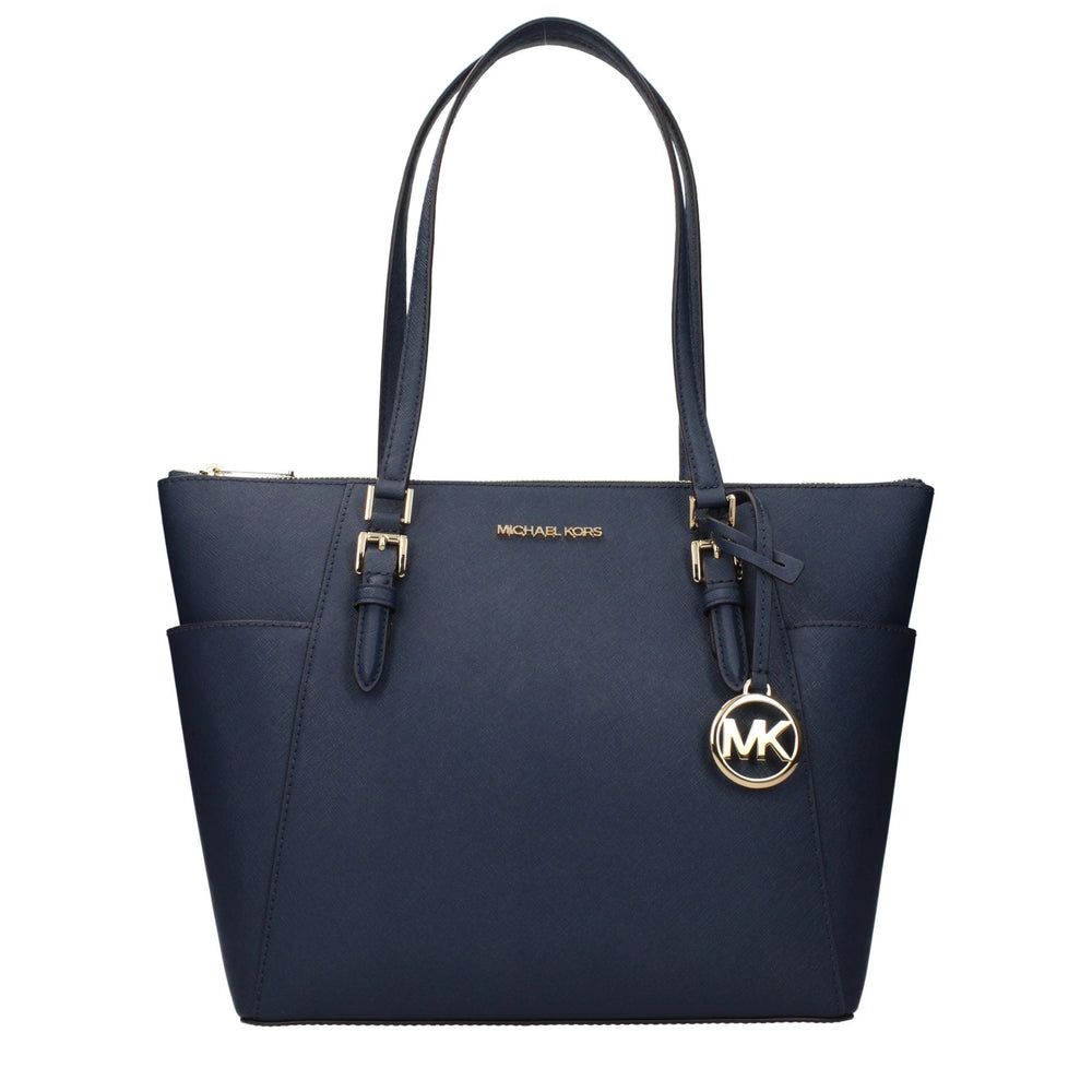 Τσάντα Ώμου Michael Kors Μπλε από Δέρμα