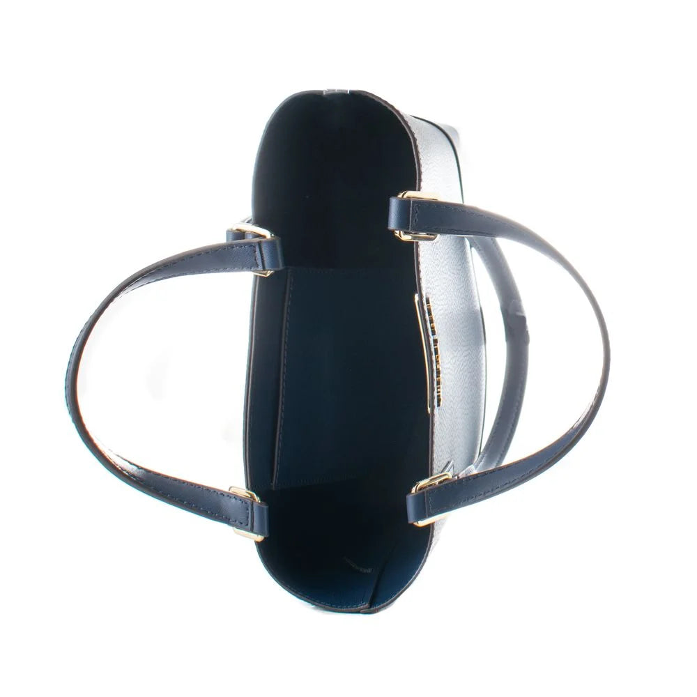 Michael Kors Blue Leather Tote Bag