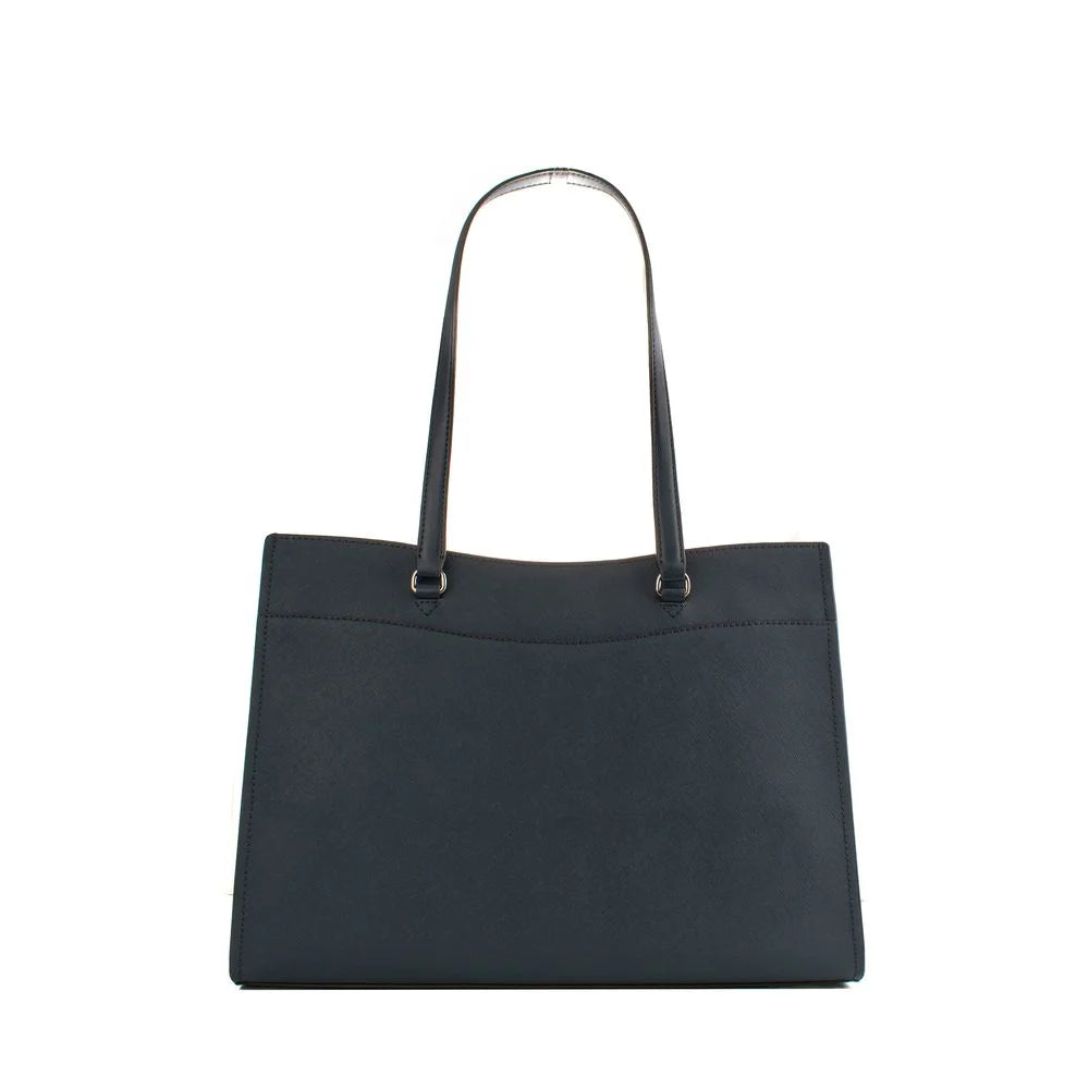 Michael Kors Blue Leather Tote Bag