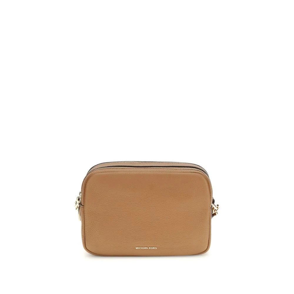 Michael Kors Brown Calf Leather Bos Taurus Shoulder Bag