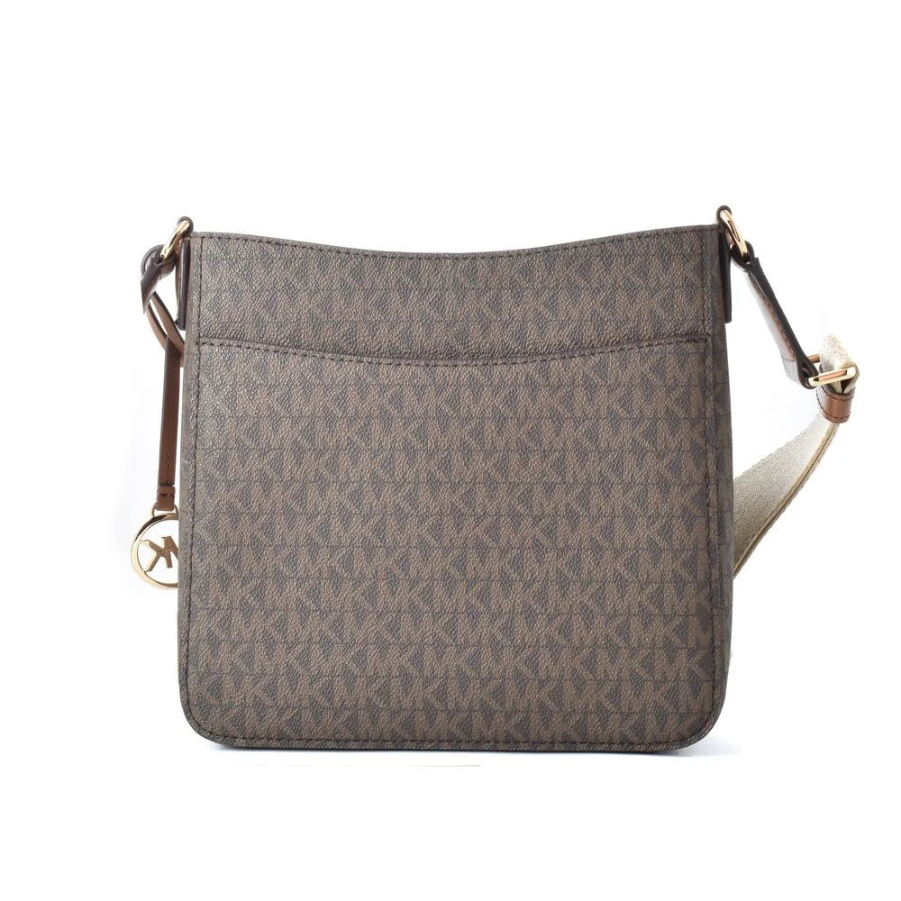 Michael Kors Brown Canvas Crossbody Bag