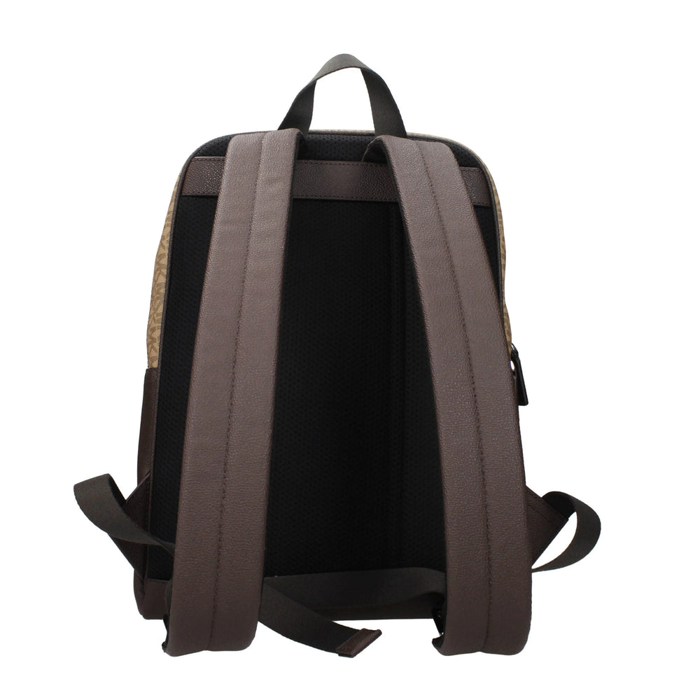 Michael Kors Brown Fabric Backpacks