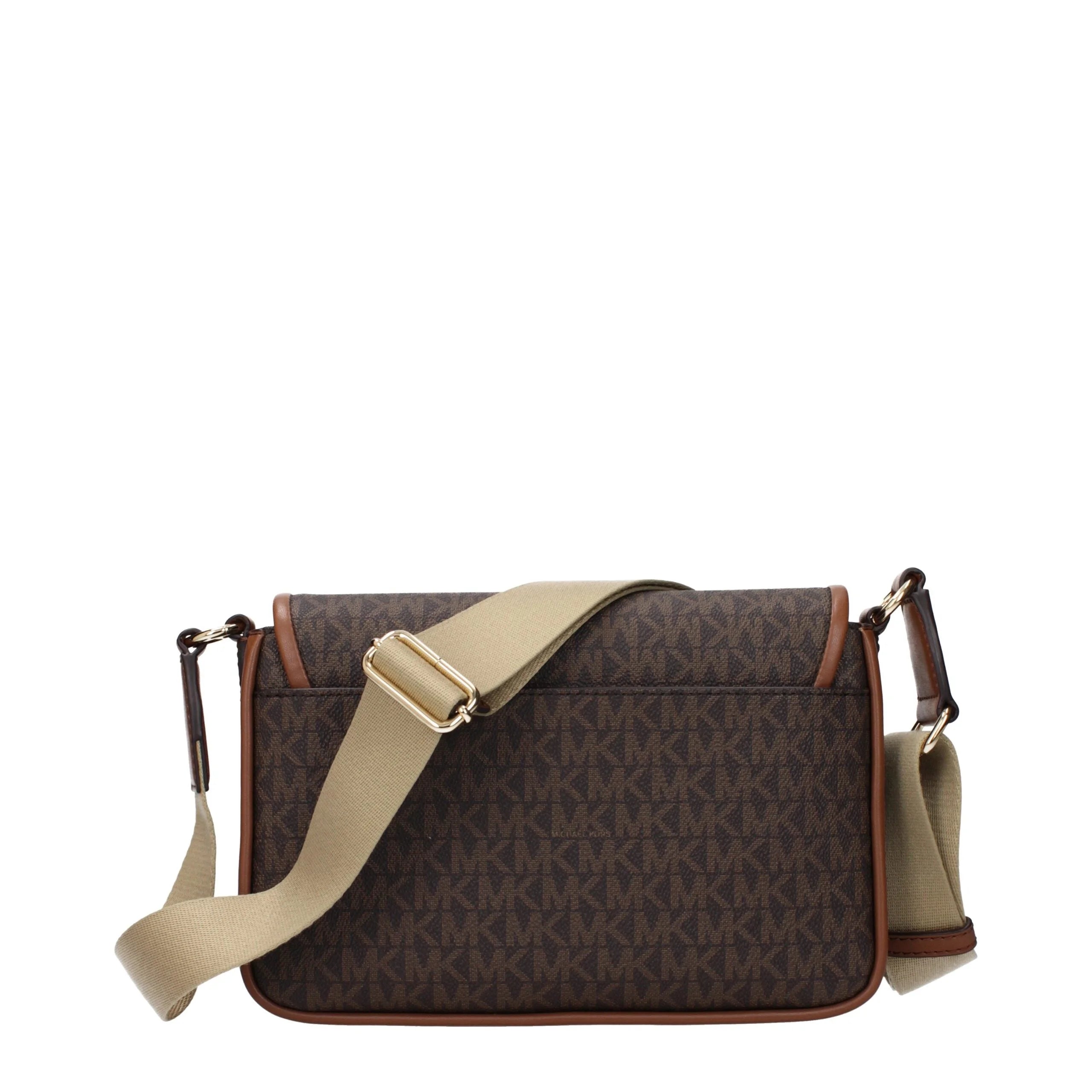 Michael Kors Hnědá kabelka z tkaniny přes rameno