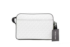 Michael Kors Cooper Small Bright White Palm Signature PVC Utility Crossbody Bag - Cross Body Bags