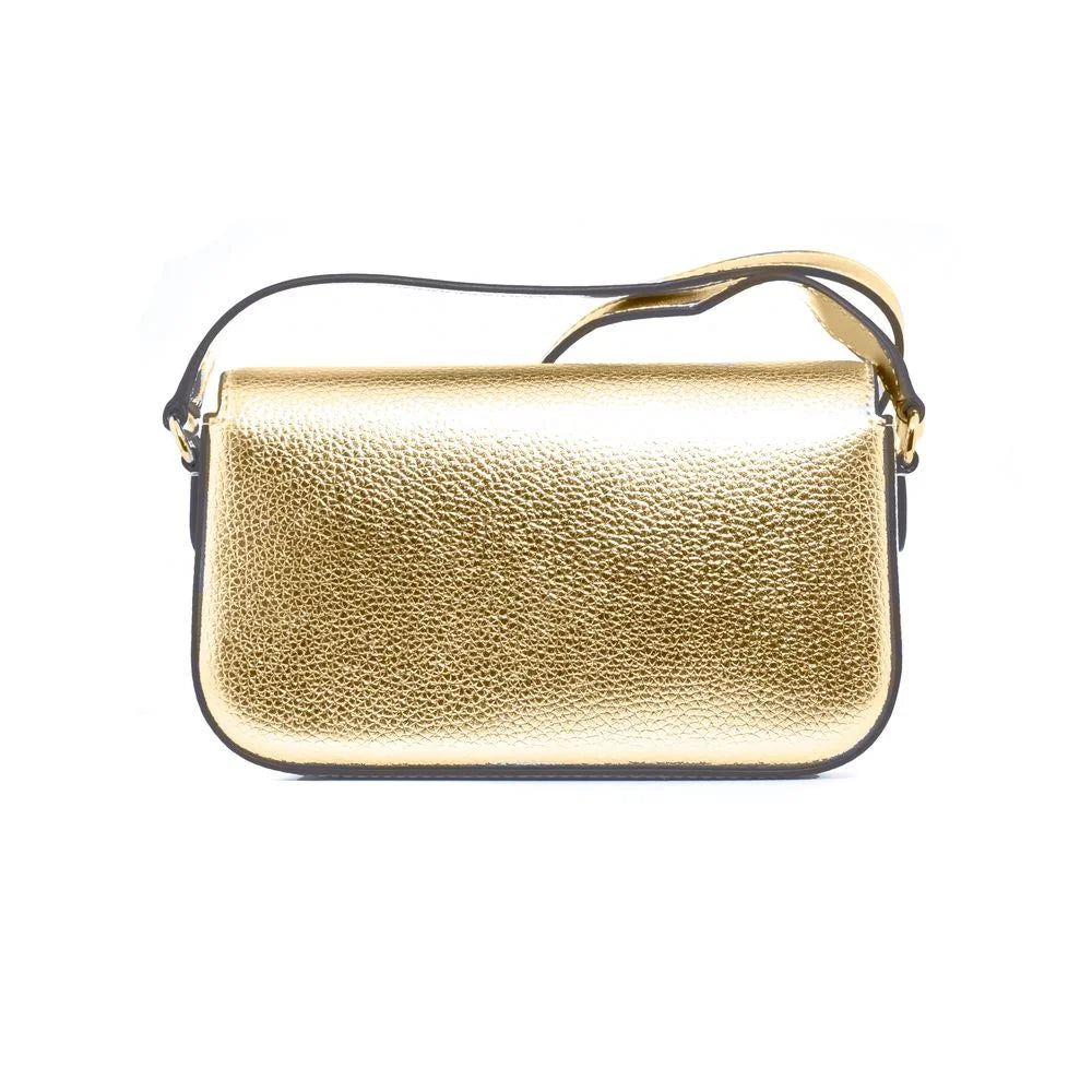 Michael Kors Gold Leather Crossbody Bag