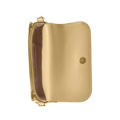Michael Kors Gold Leather Crossbody Bag