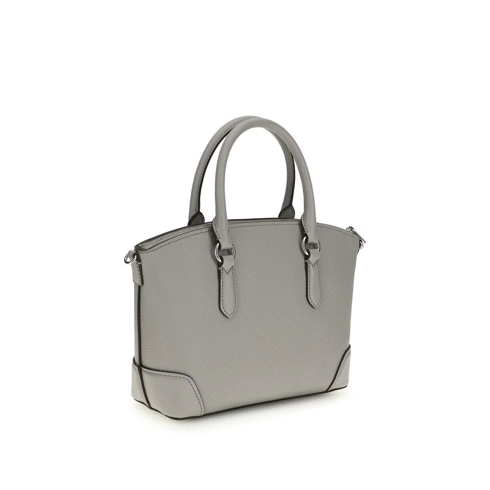 Michael Kors Gray Calf Leather Bos Taurus Shoulder Bag - Shoulder Bags